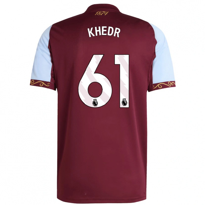 Danxen Dámské Omar Khedr #61 Burgundská Nebesky Modrá Domů Hráčské Dresy 2025/26 Dres
