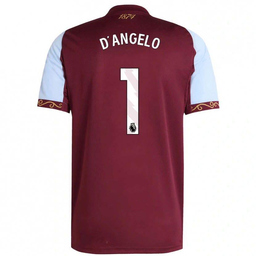 Danxen Dámské Sabrina D'angelo #1 Burgundská Nebesky Modrá Domů Hráčské Dresy 2025/26 Dres