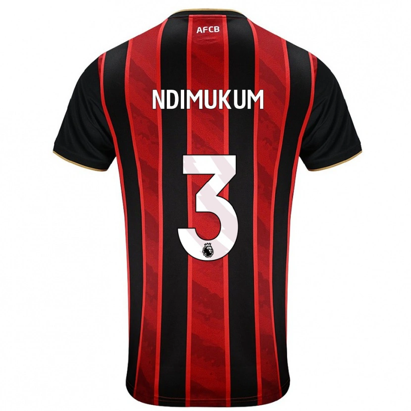 Danxen Dámské Dane Ndimukum #3 Červená Černá Domů Hráčské Dresy 2025/26 Dres