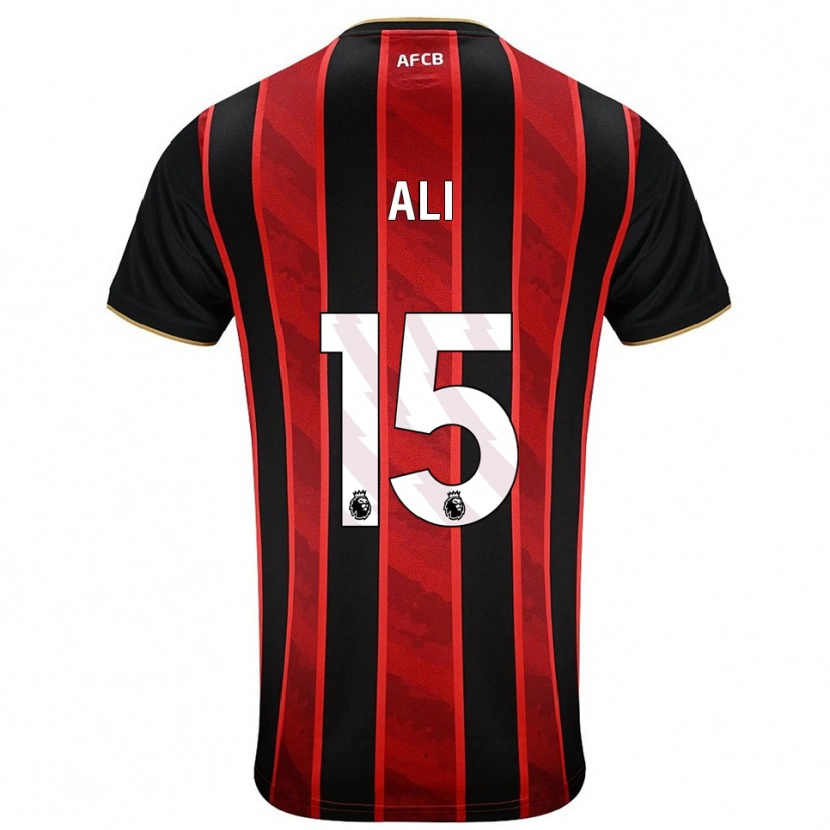 Danxen Dámské Ameer Ali #15 Červená Černá Domů Hráčské Dresy 2025/26 Dres