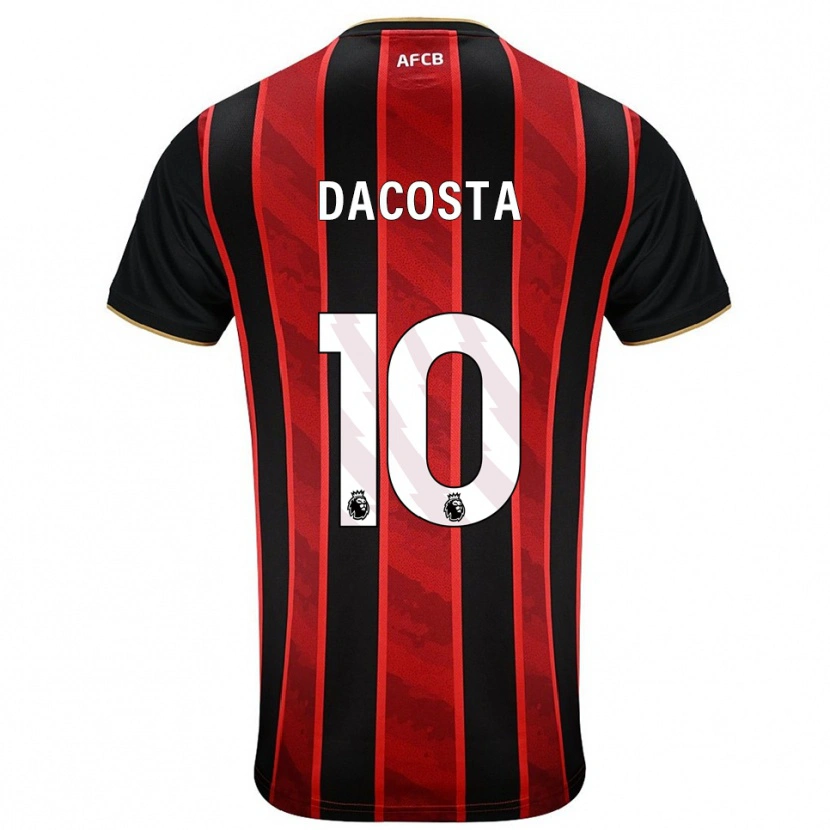 Danxen Dámské Michael Dacosta #10 Červená Černá Domů Hráčské Dresy 2025/26 Dres