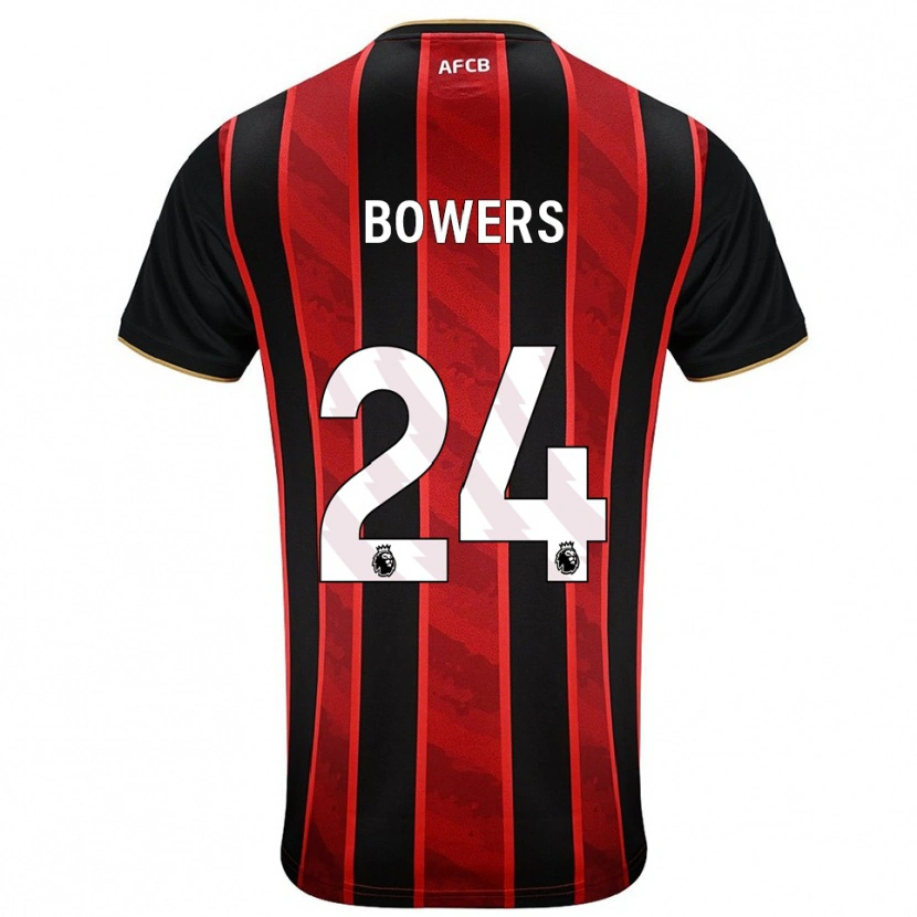 Danxen Dámské Kelci Bowers #24 Červená Černá Domů Hráčské Dresy 2025/26 Dres