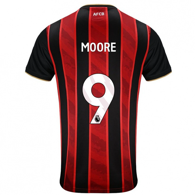 Danxen Dámské Kobel Moore #9 Červená Černá Domů Hráčské Dresy 2025/26 Dres
