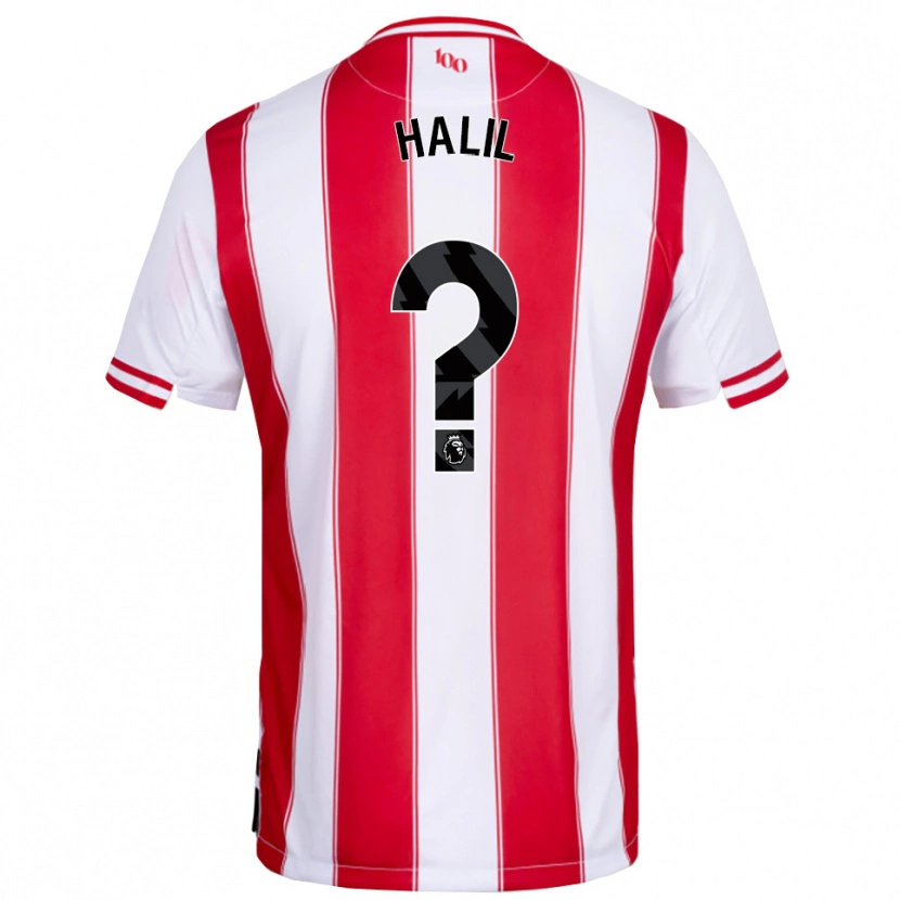 Danxen Dámské Kaya Halil #0 Červená Bílá Domů Hráčské Dresy 2025/26 Dres