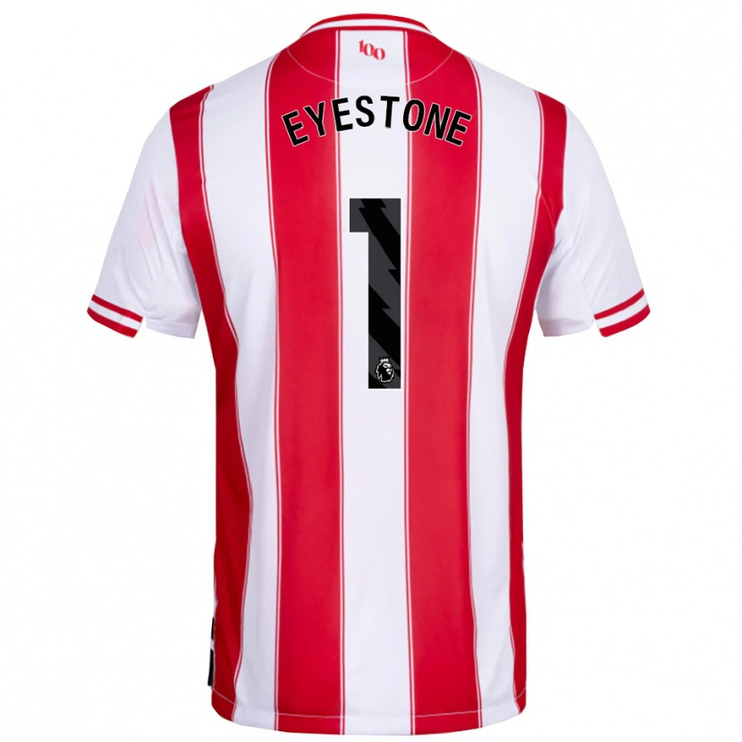 Danxen Dámské Julian Eyestone #1 Červená Bílá Domů Hráčské Dresy 2025/26 Dres