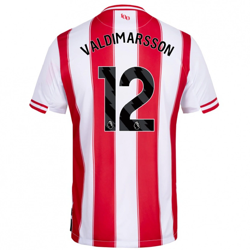 Danxen Dámské Hákon Rafn Valdimarsson #12 Červená Bílá Domů Hráčské Dresy 2025/26 Dres