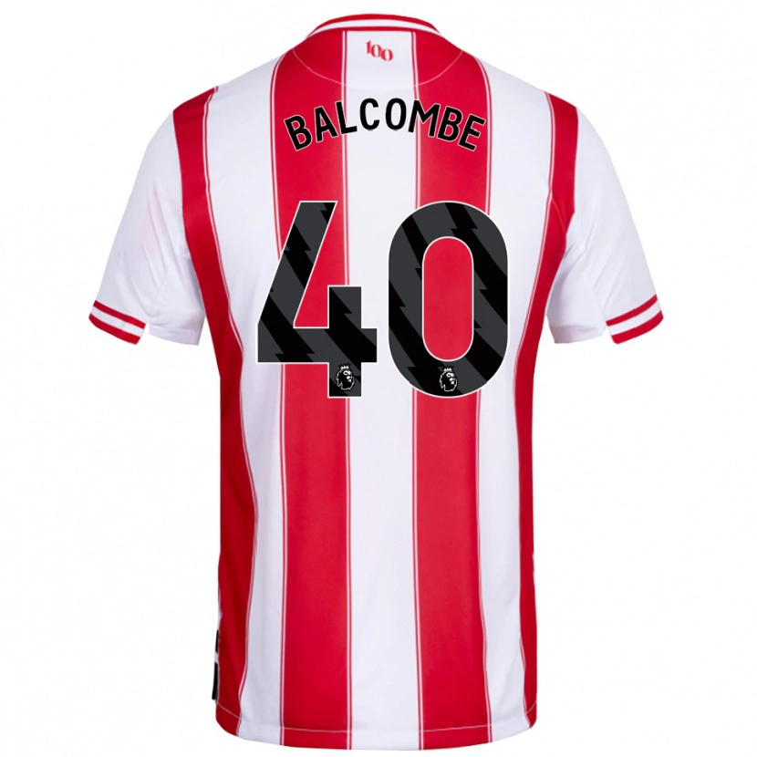 Danxen Dámské Ellery Balcombe #40 Červená Bílá Domů Hráčské Dresy 2025/26 Dres