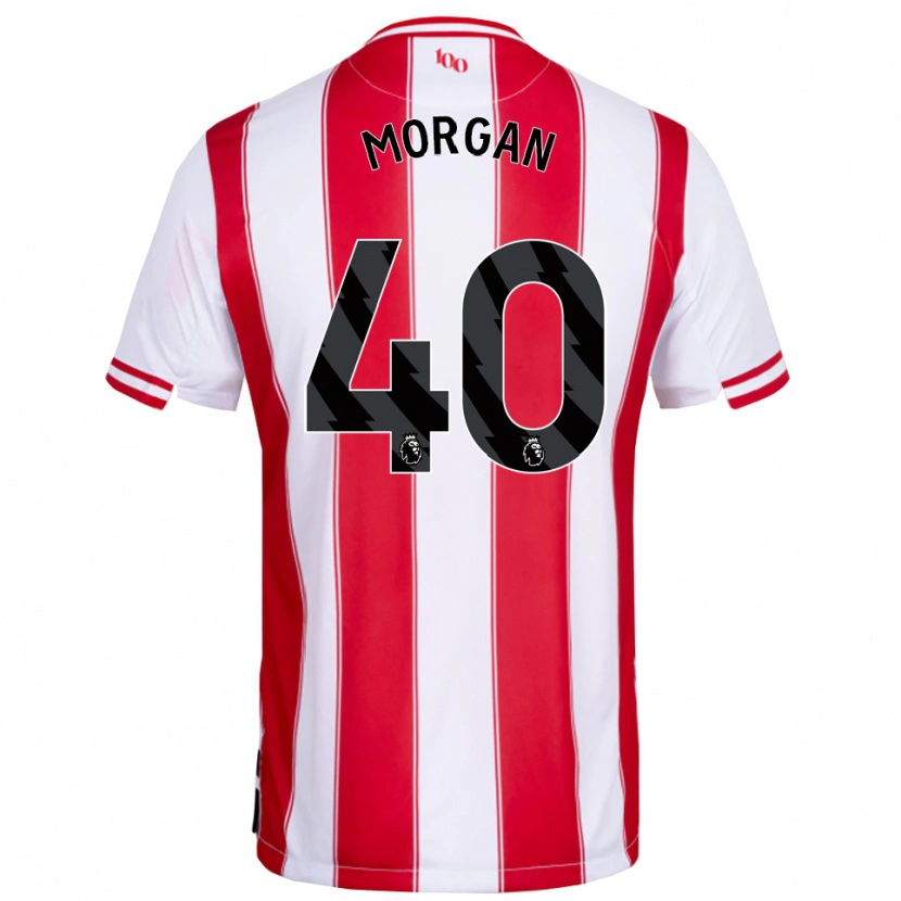 Danxen Dámské Iwan Morgan #40 Červená Bílá Domů Hráčské Dresy 2025/26 Dres