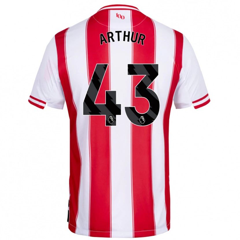 Danxen Dámské Benjamin Arthur #43 Červená Bílá Domů Hráčské Dresy 2025/26 Dres