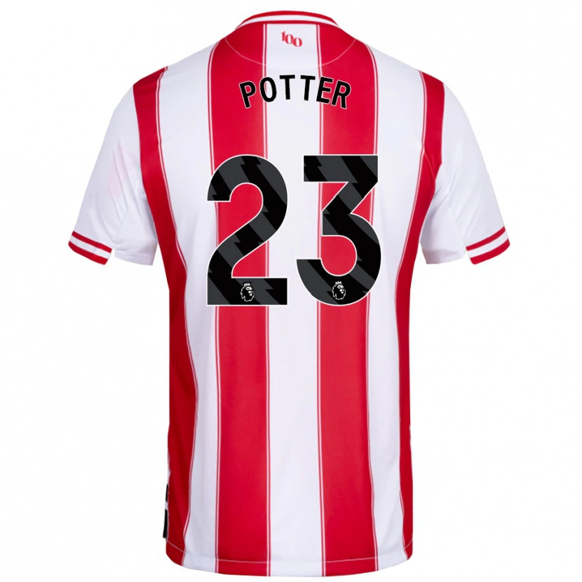 Danxen Dámské Lucy Potter #23 Červená Bílá Domů Hráčské Dresy 2025/26 Dres