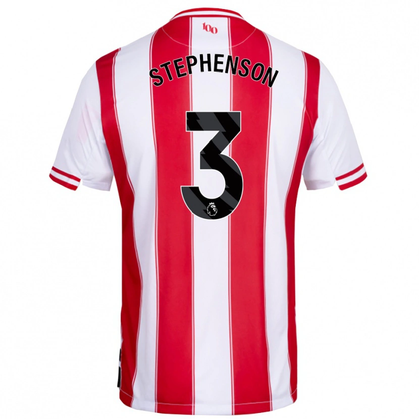 Danxen Dámské Joshua Stephenson #3 Červená Bílá Domů Hráčské Dresy 2025/26 Dres
