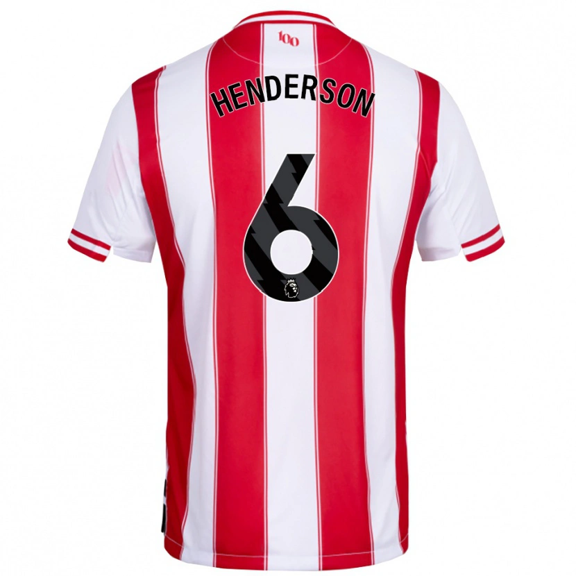 Danxen Dámské Jordan Henderson #6 Červená Bílá Domů Hráčské Dresy 2025/26 Dres