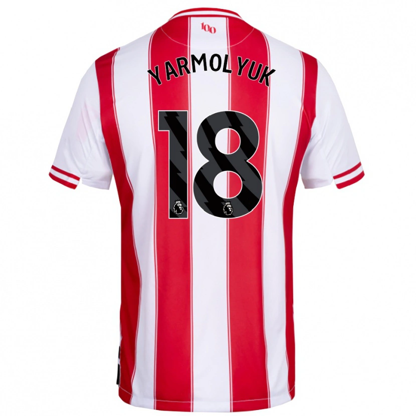 Danxen Dámské Yegor Yarmolyuk #18 Červená Bílá Domů Hráčské Dresy 2025/26 Dres