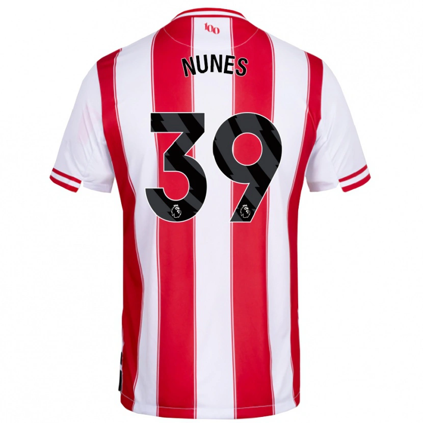 Danxen Dámské Gustavo Nunes #39 Červená Bílá Domů Hráčské Dresy 2025/26 Dres