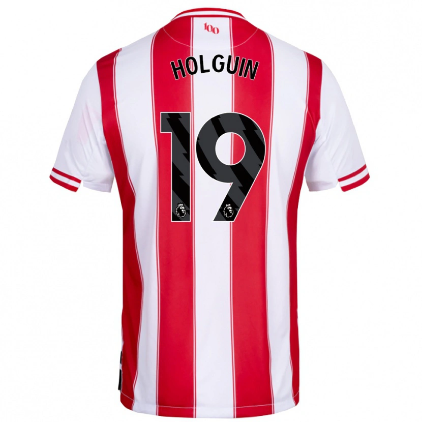 Danxen Dámské Paula Holguin #19 Červená Bílá Domů Hráčské Dresy 2025/26 Dres
