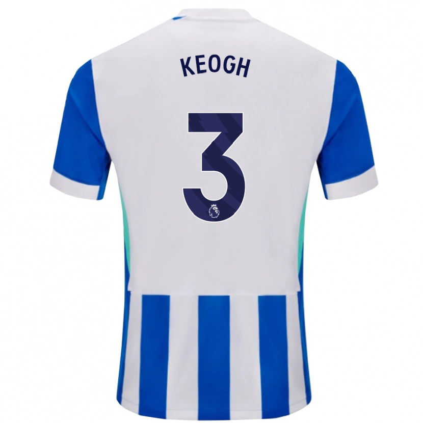 Danxen Dámské Sean Keogh #3 Modrá Bílá Domů Hráčské Dresy 2025/26 Dres