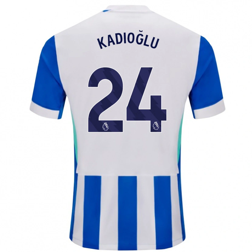 Danxen Dámské Ferdi Kadıoğlu #24 Modrá Bílá Domů Hráčské Dresy 2025/26 Dres