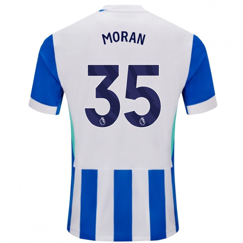 Danxen Dámské Andrew Moran #35 Modrá Bílá Domů Hráčské Dresy 2025/26 Dres
