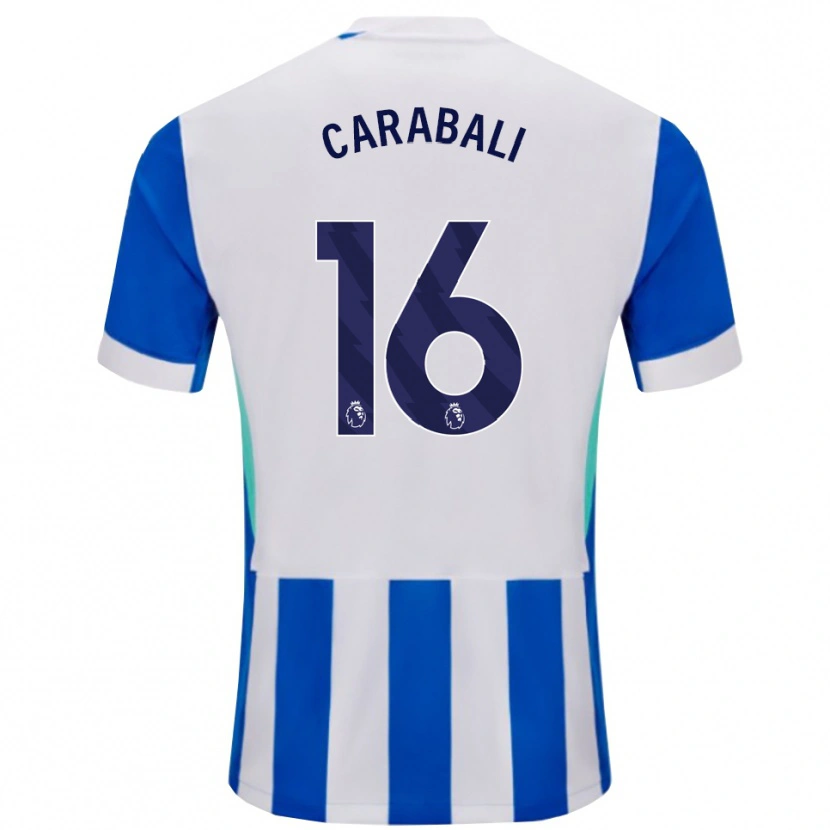 Danxen Dámské Jorelyn Carabalí #16 Modrá Bílá Domů Hráčské Dresy 2025/26 Dres