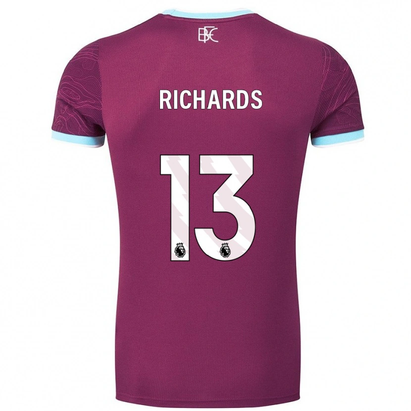 Danxen Dámské Jade Richards #13 Burgundská Nebesky Modrá Domů Hráčské Dresy 2025/26 Dres