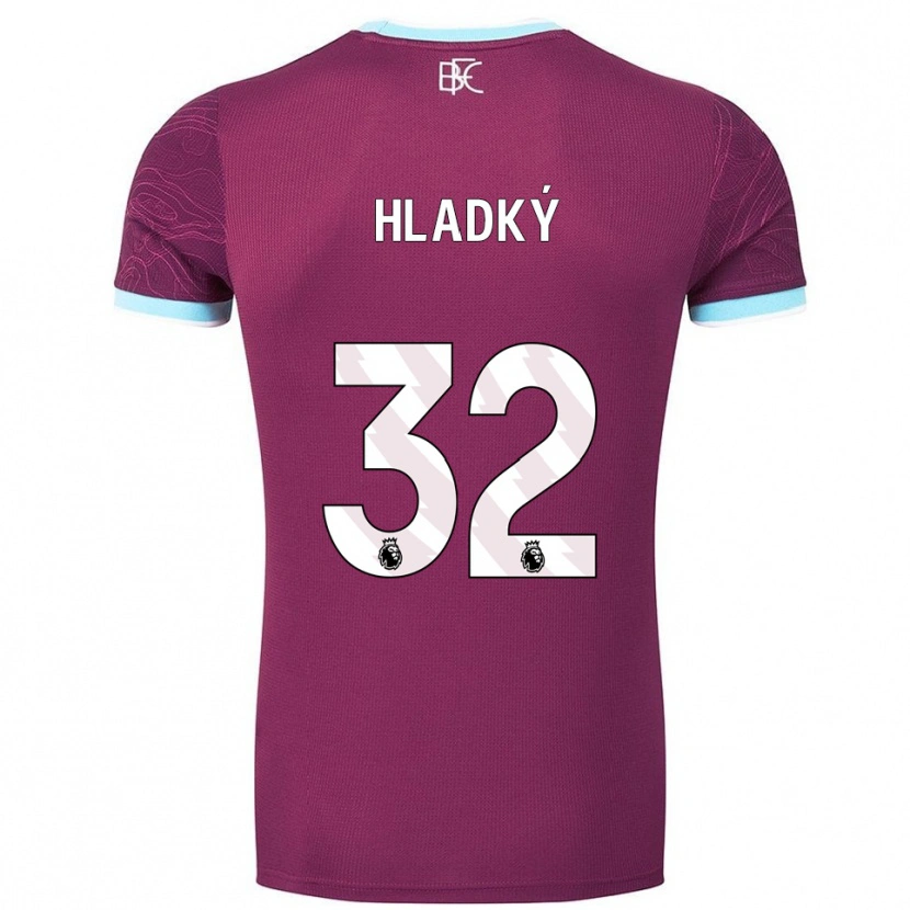 Danxen Dámské Vaclav Hladky #32 Burgundská Nebesky Modrá Domů Hráčské Dresy 2025/26 Dres