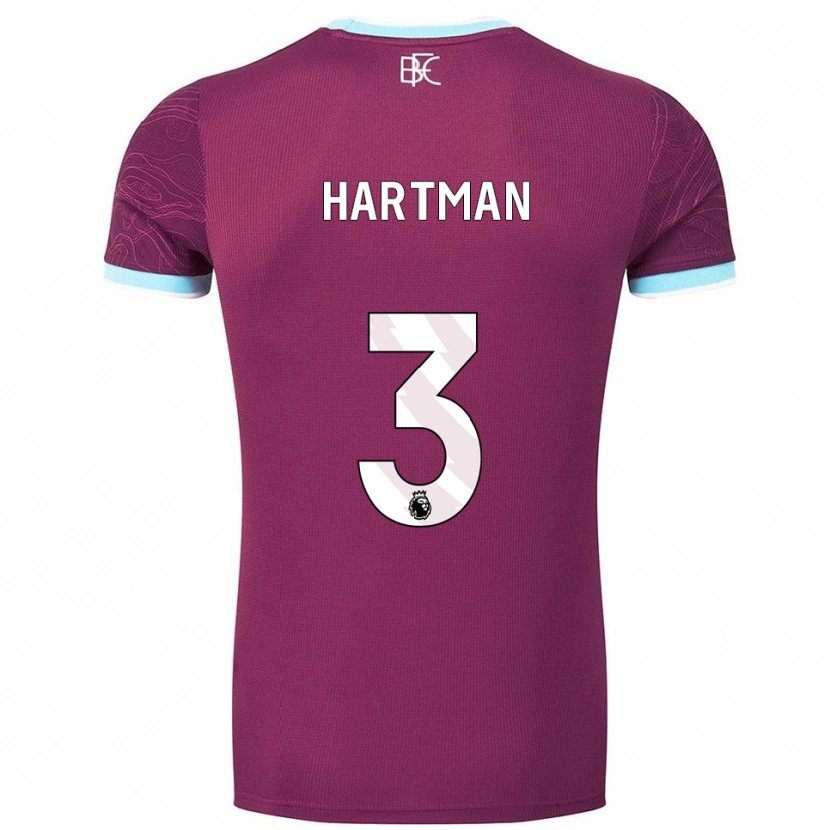Danxen Dámské Quilindschy Hartman #3 Burgundská Nebesky Modrá Domů Hráčské Dresy 2025/26 Dres
