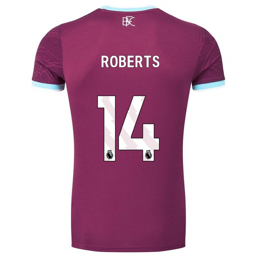 Danxen Dámské Connor Roberts #14 Burgundská Nebesky Modrá Domů Hráčské Dresy 2025/26 Dres