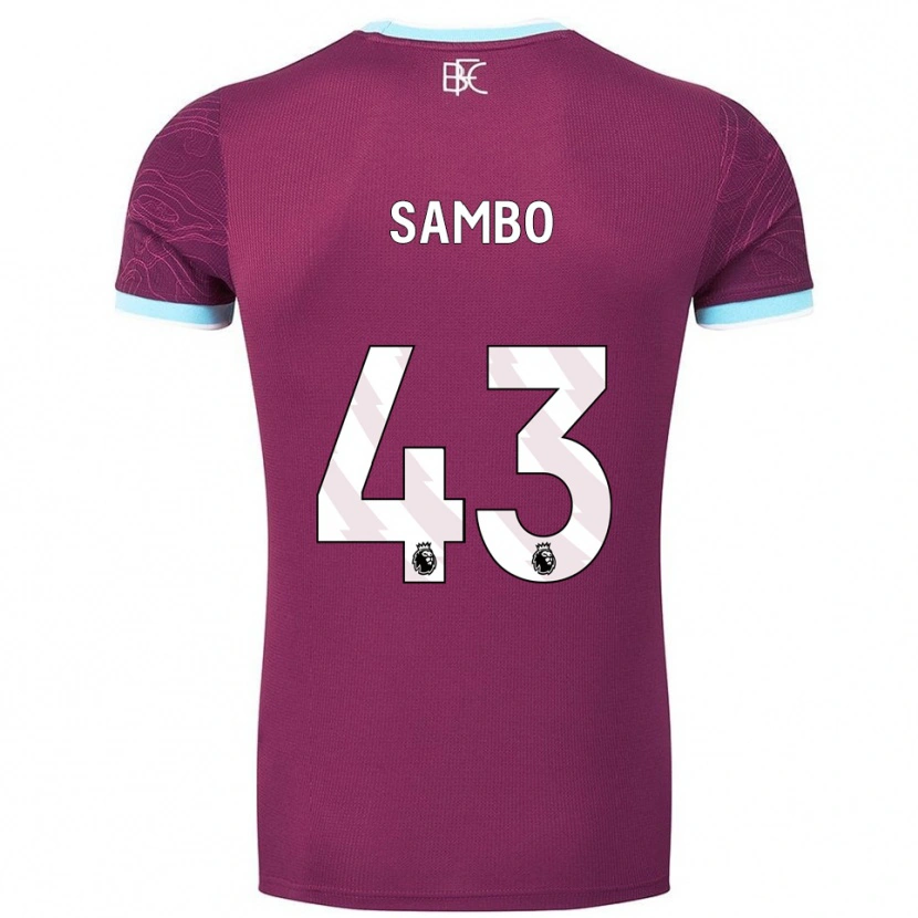 Danxen Dámské Shurandy Sambo #43 Burgundská Nebesky Modrá Domů Hráčské Dresy 2025/26 Dres