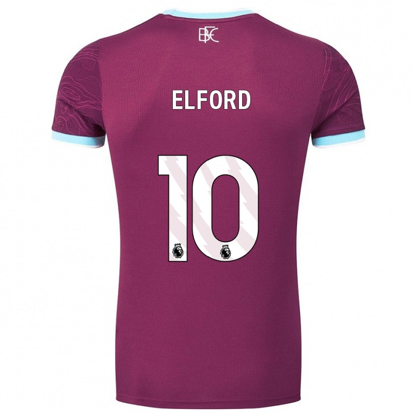 Danxen Dámské Laura Elford #10 Burgundská Nebesky Modrá Domů Hráčské Dresy 2025/26 Dres