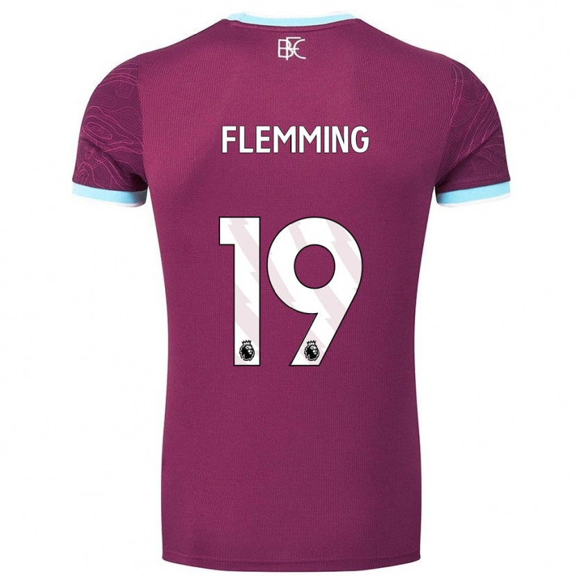 Danxen Dámské Zian Flemming #19 Burgundská Nebesky Modrá Domů Hráčské Dresy 2025/26 Dres