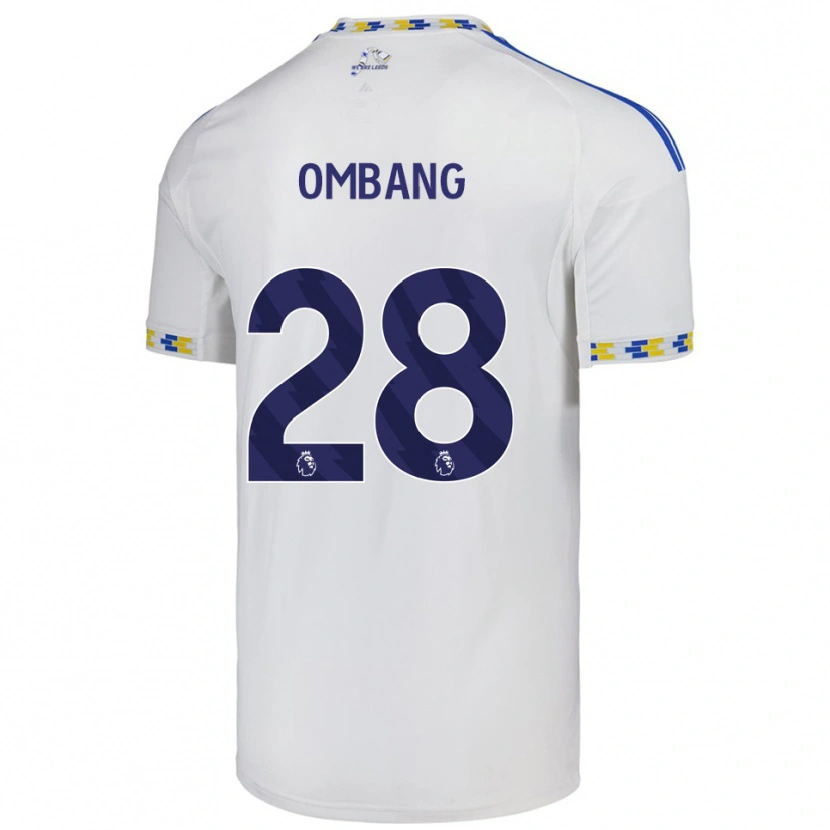 Danxen Dámské Darryl Ombang #28 Bílá Modrá Domů Hráčské Dresy 2025/26 Dres