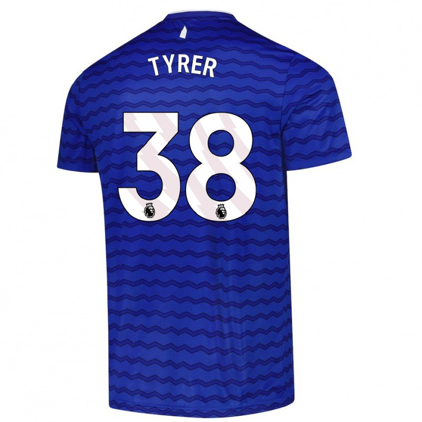 Danxen Dámské Harry Tyrer #38 Modrá Tmavě Modrá Domů Hráčské Dresy 2025/26 Dres