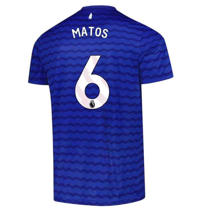 Danxen Dámské Melvin Matos #6 Modrá Tmavě Modrá Domů Hráčské Dresy 2025/26 Dres