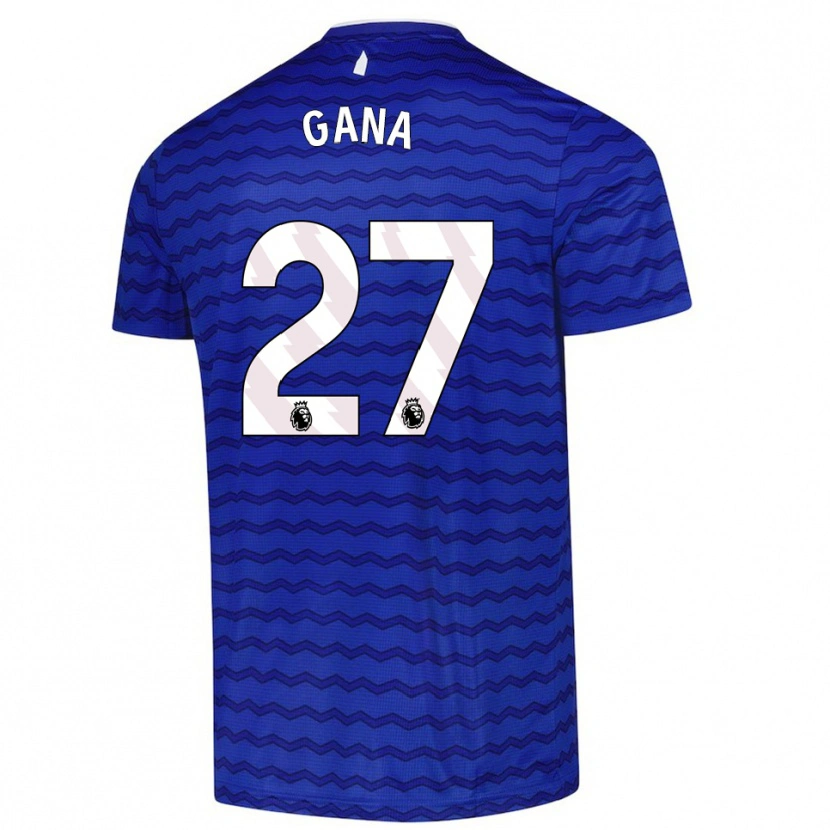 Danxen Dámské Idrissa Gueye #27 Modrá Tmavě Modrá Domů Hráčské Dresy 2025/26 Dres