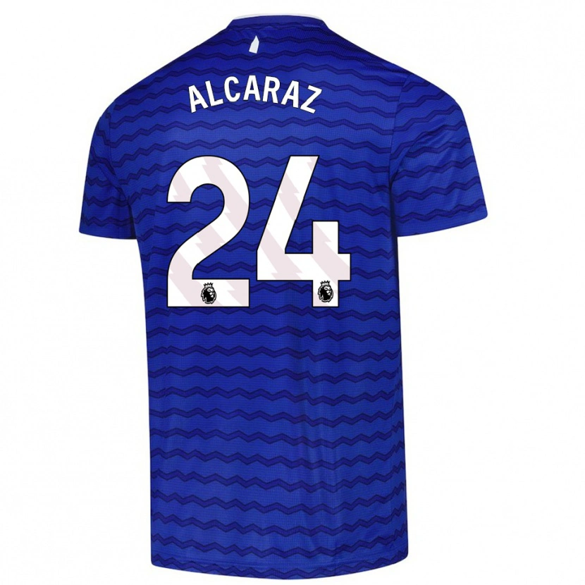 Danxen Dámské Carlos Alcaraz #24 Modrá Tmavě Modrá Domů Hráčské Dresy 2025/26 Dres
