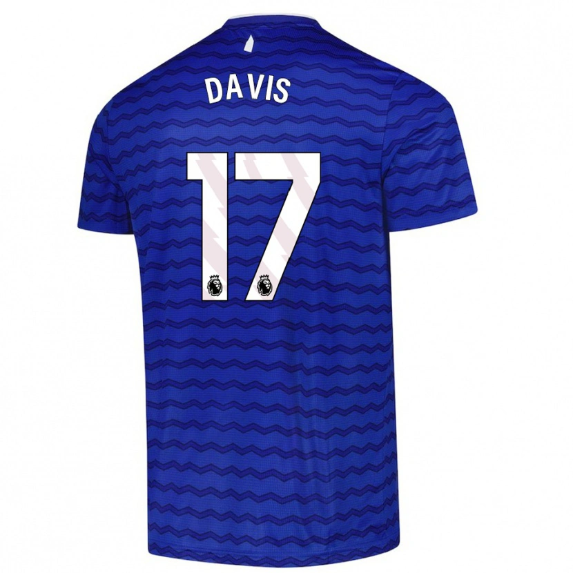 Danxen Dámské Luca Davis #17 Modrá Tmavě Modrá Domů Hráčské Dresy 2025/26 Dres