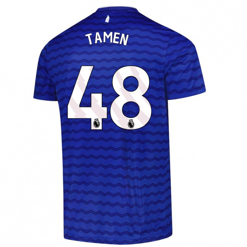Danxen Dámské William Tamen #48 Modrá Tmavě Modrá Domů Hráčské Dresy 2025/26 Dres