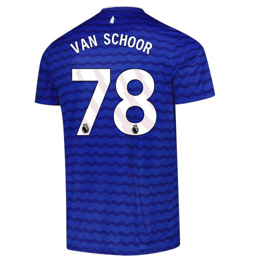 Danxen Dámské Joshua Van Schoor #78 Modrá Tmavě Modrá Domů Hráčské Dresy 2025/26 Dres