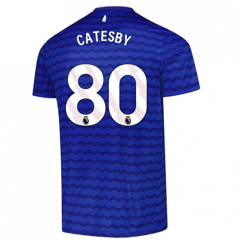 Danxen Dámské Joel Catesby #80 Modrá Tmavě Modrá Domů Hráčské Dresy 2025/26 Dres