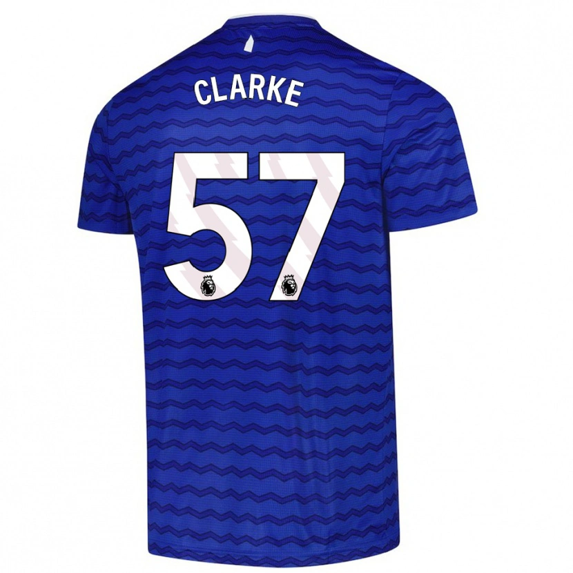 Danxen Dámské Justin Clarke #57 Modrá Tmavě Modrá Domů Hráčské Dresy 2025/26 Dres