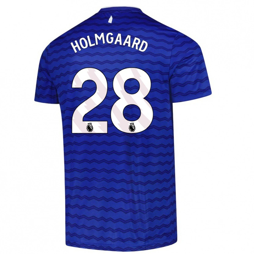 Danxen Dámské Karen Holmgaard #28 Modrá Tmavě Modrá Domů Hráčské Dresy 2025/26 Dres