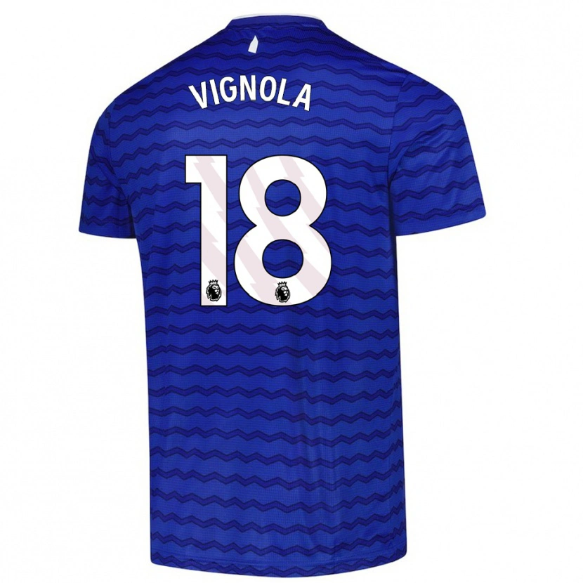 Danxen Dámské Ornella Vignola #18 Modrá Tmavě Modrá Domů Hráčské Dresy 2025/26 Dres