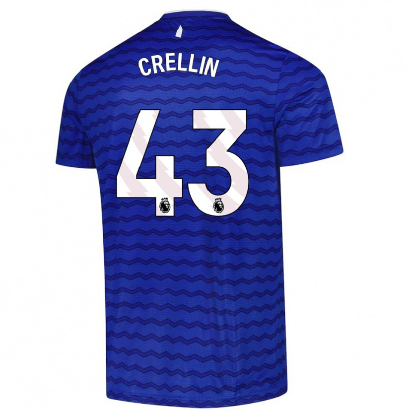 Danxen Dámské Billy Crellin #43 Modrá Tmavě Modrá Domů Hráčské Dresy 2025/26 Dres