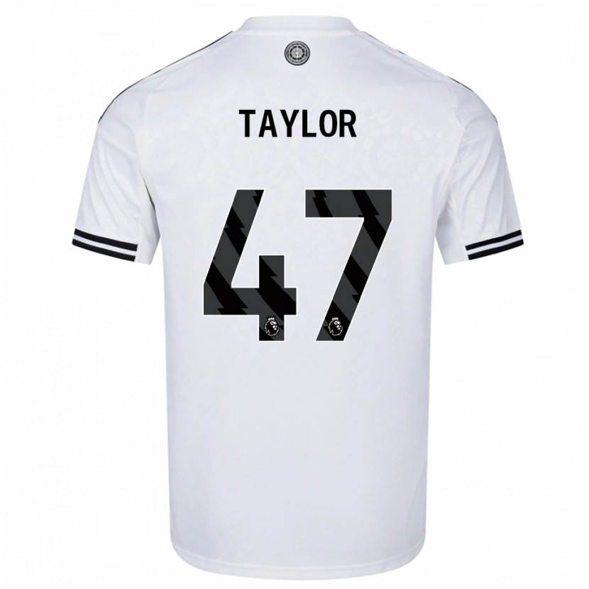 Danxen Dámské Bo Taylor #47 Bílá Černá Domů Hráčské Dresy 2025/26 Dres