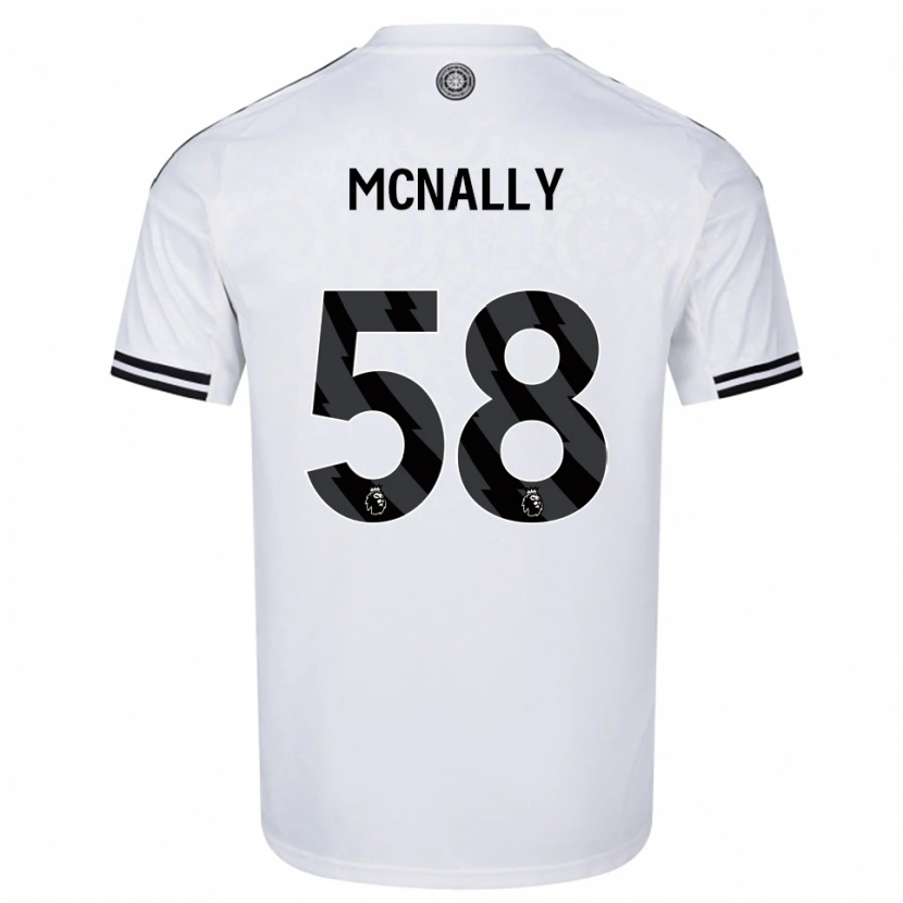 Danxen Dámské Alfie Mcnally #58 Bílá Černá Domů Hráčské Dresy 2025/26 Dres