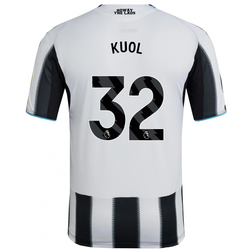 Danxen Dámské Garang Kuol #32 Černá Bílá Domů Hráčské Dresy 2025/26 Dres