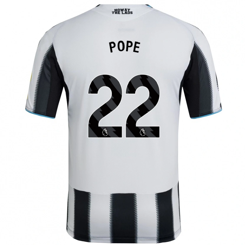 Danxen Dámské Nick Pope #22 Černá Bílá Domů Hráčské Dresy 2025/26 Dres
