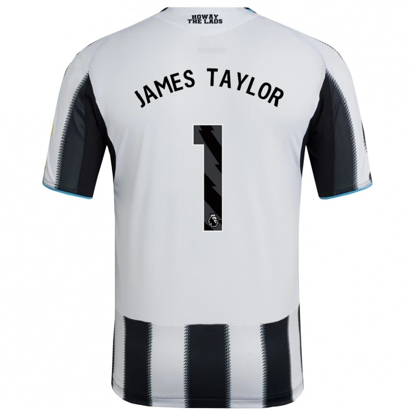 Danxen Dámské James Taylor #1 Černá Bílá Domů Hráčské Dresy 2025/26 Dres