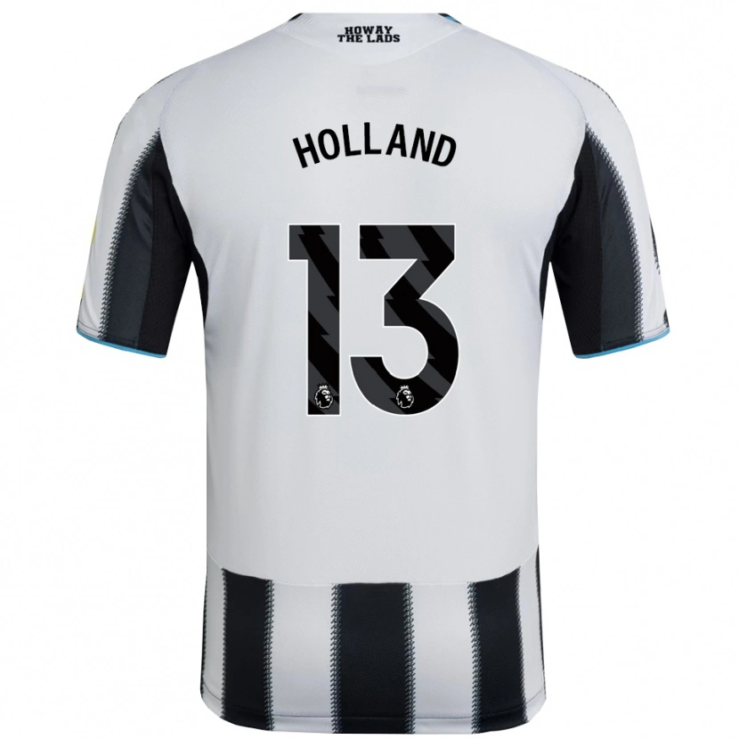 Danxen Dámské Oliver Holland #13 Černá Bílá Domů Hráčské Dresy 2025/26 Dres