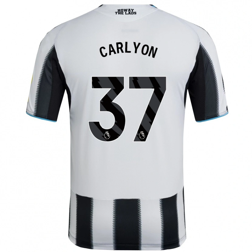 Danxen Dámské Nathan Carlyon #37 Černá Bílá Domů Hráčské Dresy 2025/26 Dres
